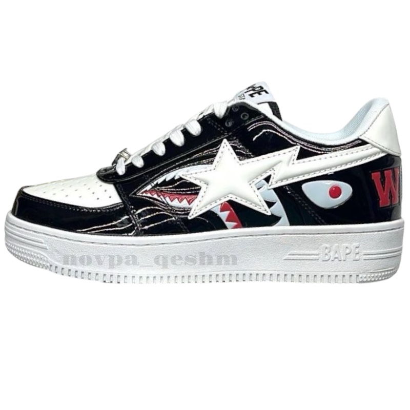 بیپ استا شارک BAPE STA SHARK مشکی سفید