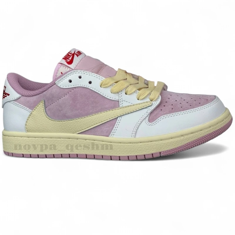 کتونی نایک ایر جردن تراویس اسکات Nike Air Jordan Travis Scott صورتی