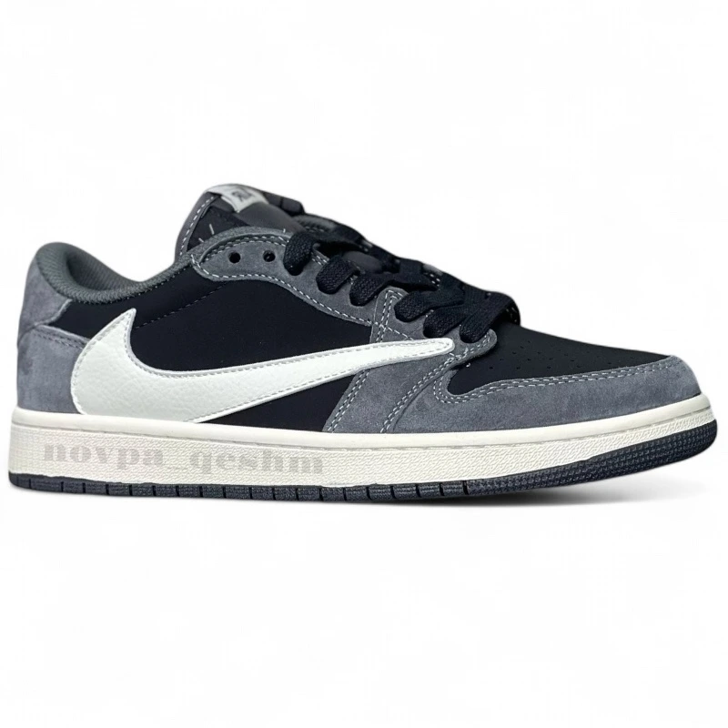 کتونی نایک ایر جردن تراویس اسکات Nike Air Jordan Travis Scott سفید طوسی