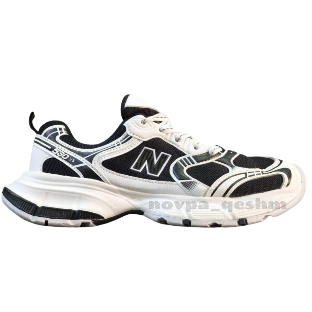 کفش کتونی نیوبالانس ۵۳۰v۳ با زیره بالنسیاگا newbalance 530 v3 balenciaga سفید مشکی