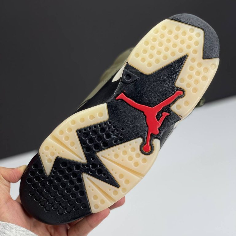 کفش کتونی نایک ایر جردن ۶ تراویس اسکات الیو - Nike Air Jordan 6 Travis Scott Olive