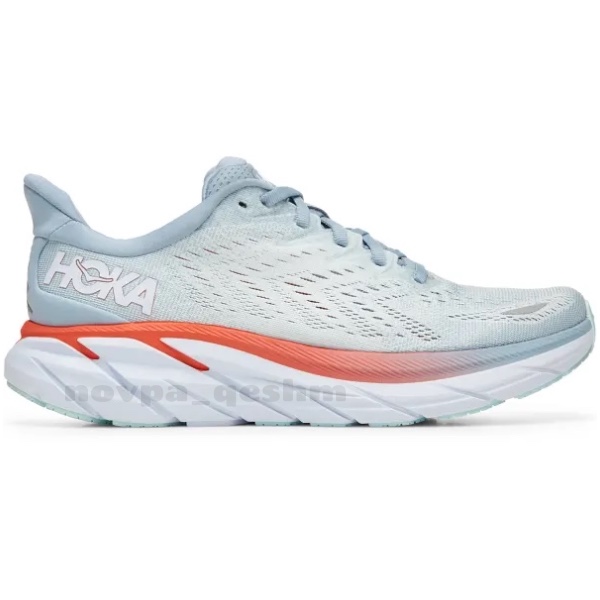 کفش کتونی هوکا کلیفتون HOKA Clifton 8 طوسی نارنجی