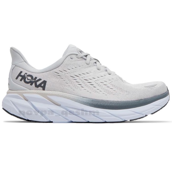 کفش کتونی هوکا کلیفتون HOKA Clifton 8 سفید طوسی