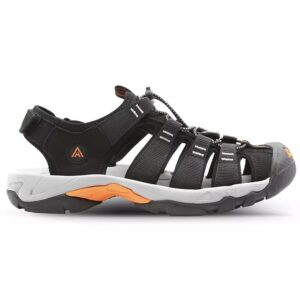 کفش صندل طبی طبیعت گردی و آبنوردی هامتو Humtto sandals مشکی نارنجی