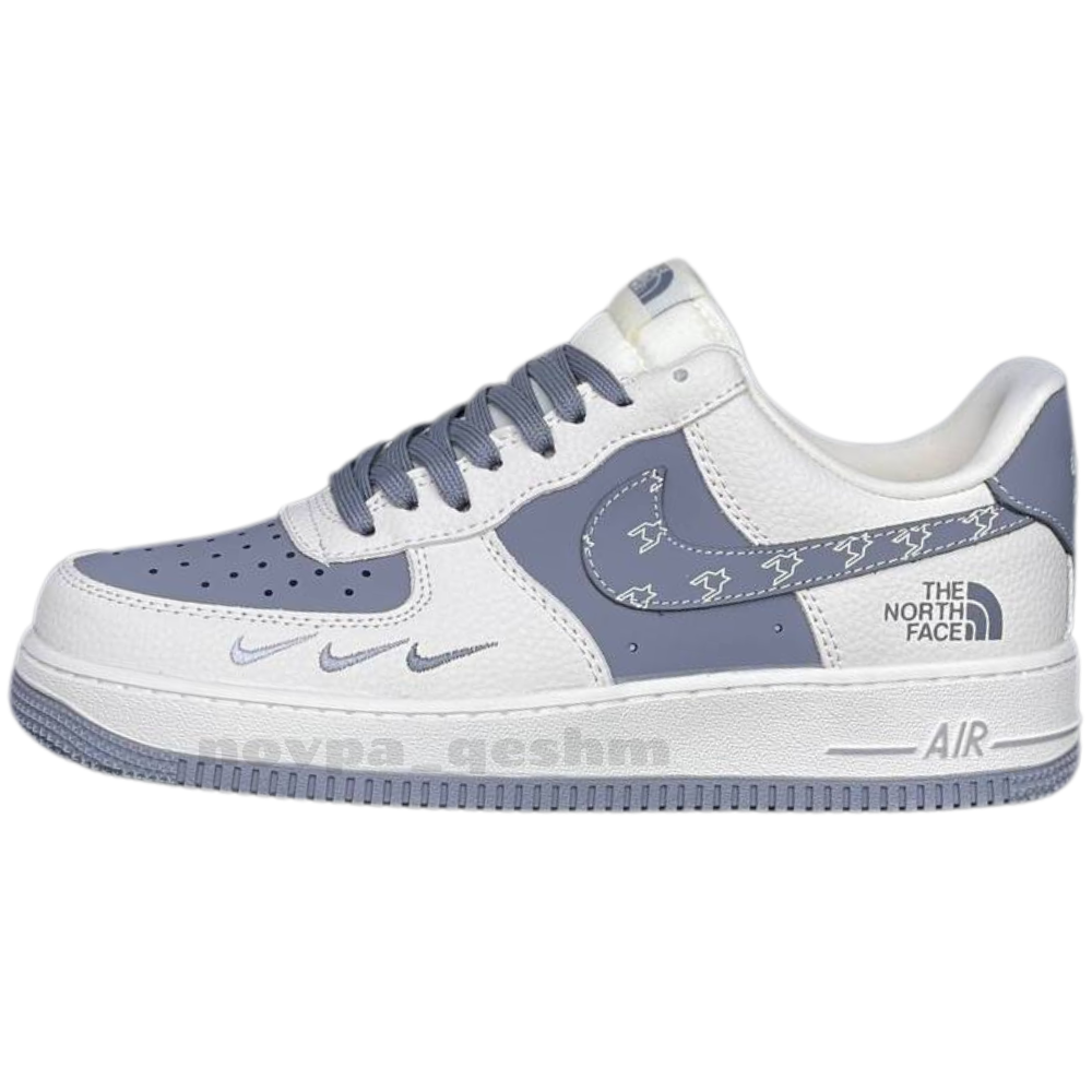 کفش کتونی نایک ایرفورس 1 نورث فیس کاستوم Nike Air Force 1 X NORTH FACE طوسی