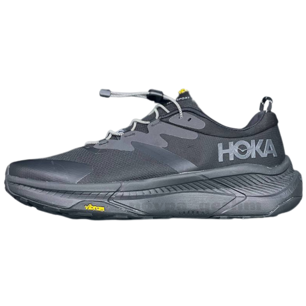 کفش کتونی هوکا ترنسپورت زیره ویبرام با رویه گورتکس ضدآب | HOKA Transport GORE-TEX تمام مشکی