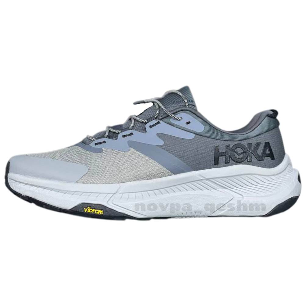 کفش کتونی هوکا ترنسپورت زیره ویبرام با رویه گورتکس ضدآب | HOKA Transport GORE-TEX طوسی