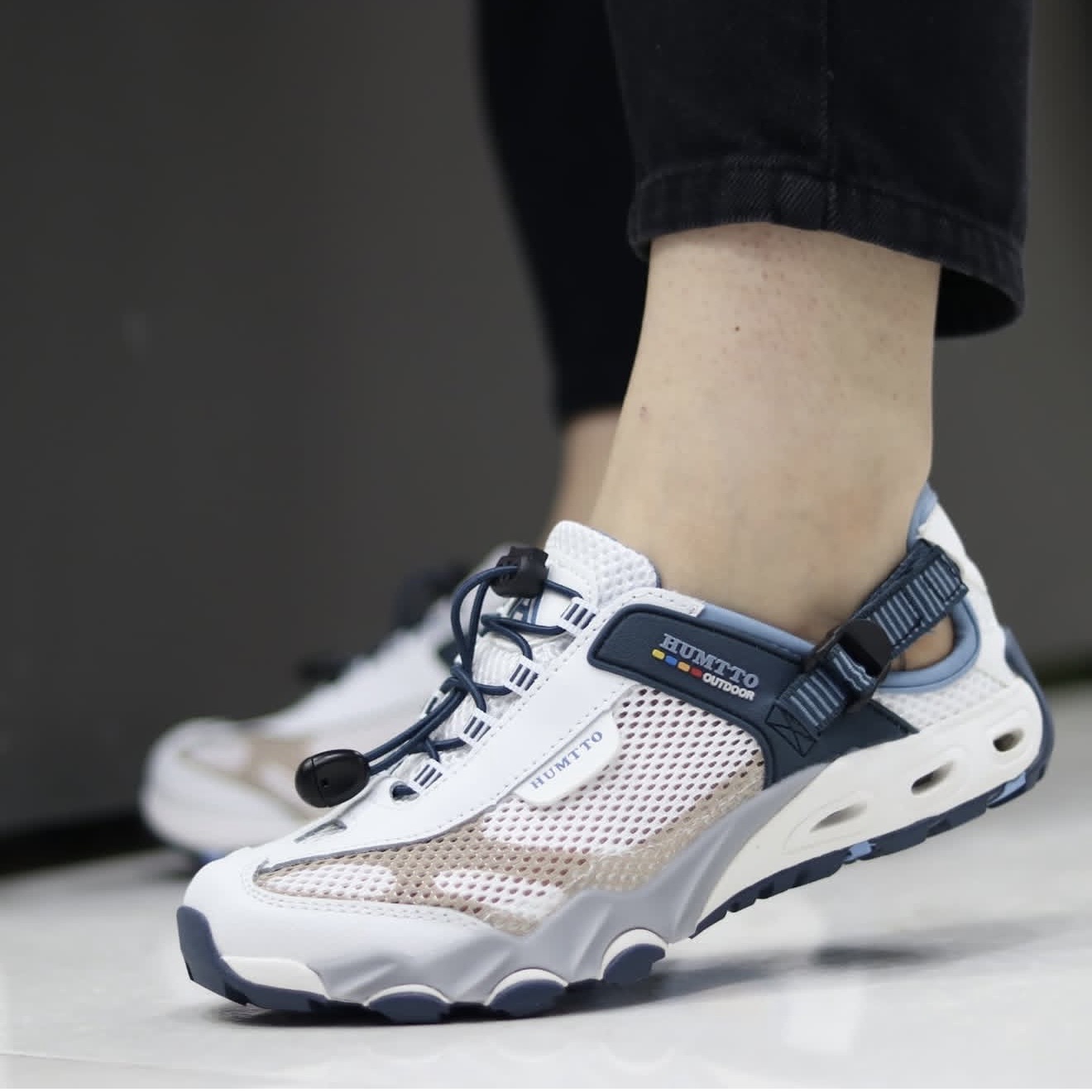 کفش صندل آبنوردی مردانه هامتو Humtto men's diving shoes سفید آبی