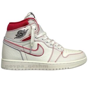 کفش کتونی نایک ایر جردن وان ساقدار رترو فانتوم جیم رد Nike Air Jordan 1 High Retro Phantom Gym Red