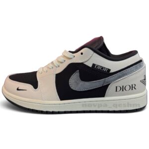 نایک ایر جردن 1 لو دیور | NIKE AIR JORDAN 1 LOW DIOR مشکی سفید