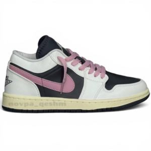 کفش کتونی زنانه نایک ایر جردن 1 لو Nike air jordan 1 Low SE مشکی صورتی