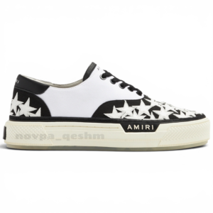 کفش کتونی مردانه امیری AMIRI Stars Court Sneakers (فول پک مستر) مشکی سفید
