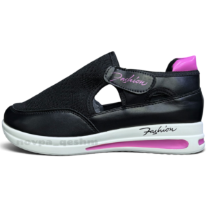 صندل لژدار زنانه Fashion Sandal Platform مشکی