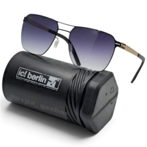 عینک آفتابی آیس برلین لگو بخار مدل IC berlin sunglasses T112 مشکی طلایی