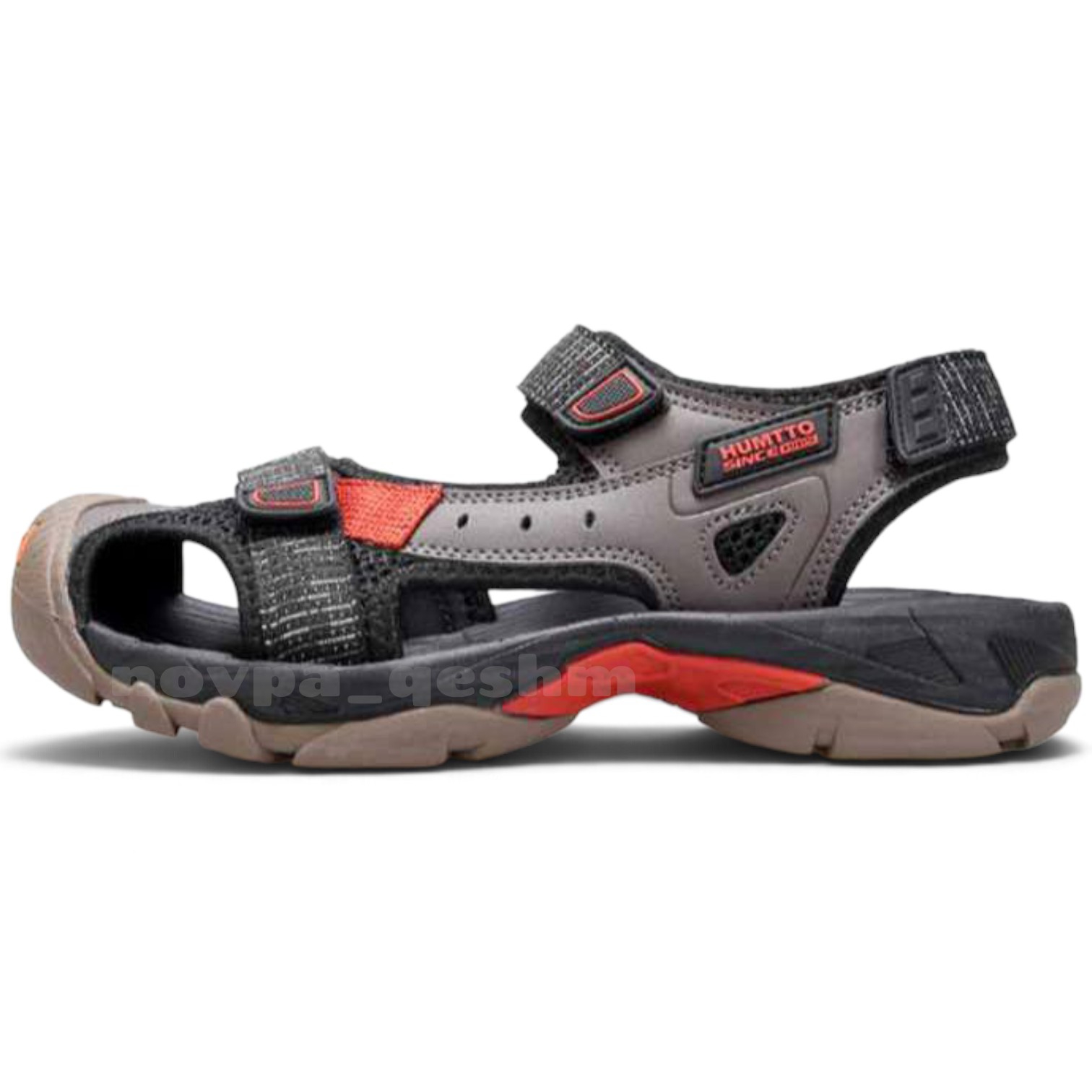 کفش صندل طبی پیاده روی هامتو مردانه Humtto Hiking Sandals طوسی قرمز