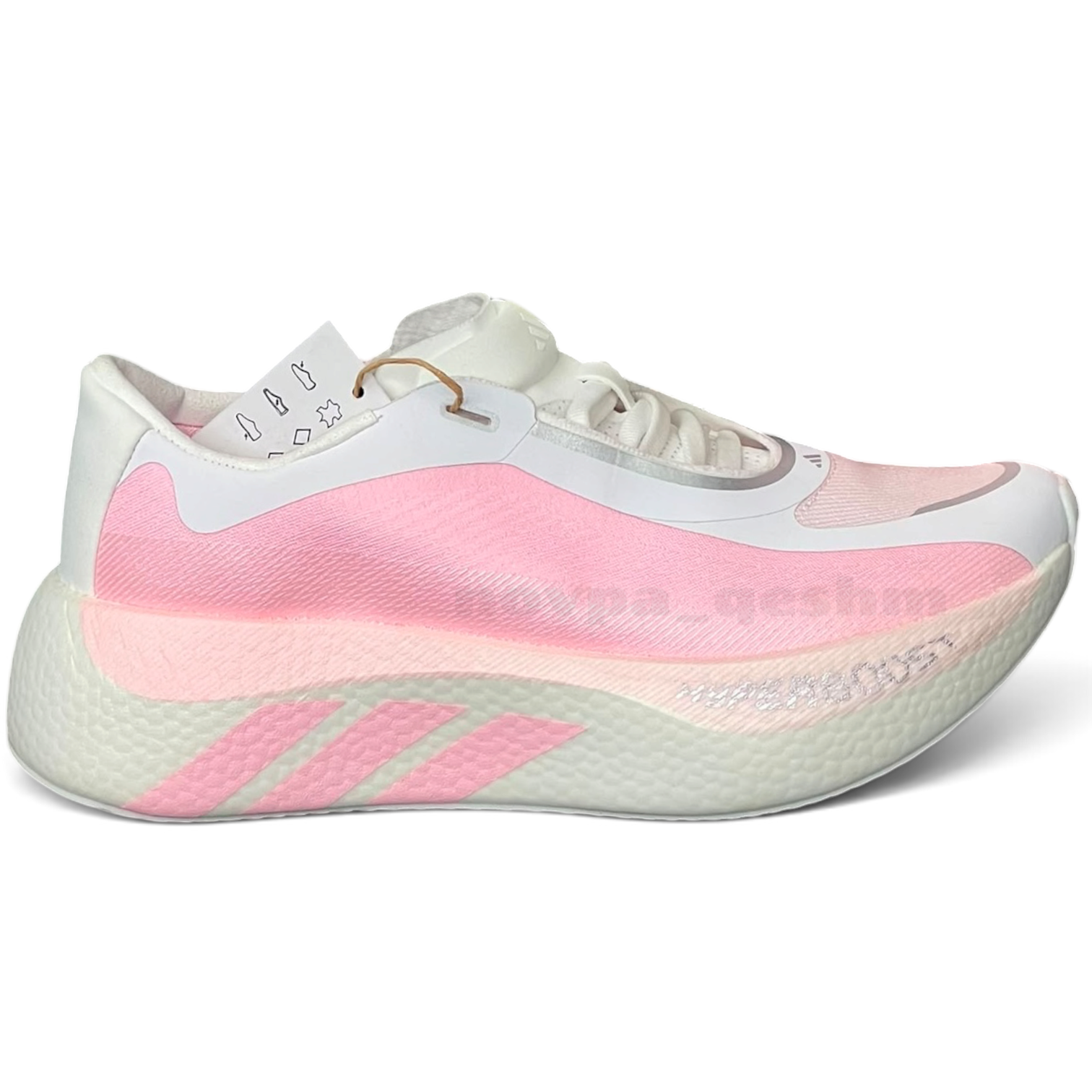 کفش کتونی زنانه آدیداس هایپر بوست ادج Adidas Hyperboost Edge Running Shoes سفید صورتی