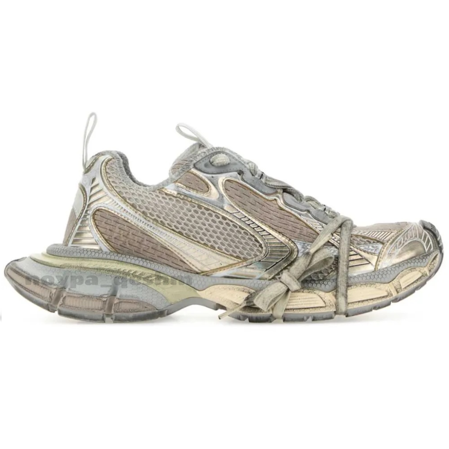 کفش کتونی زنانه و مردانه بالنسیاگا ۳ ایکس ال Balenciaga 3XL Sneakers طوسی کرم
