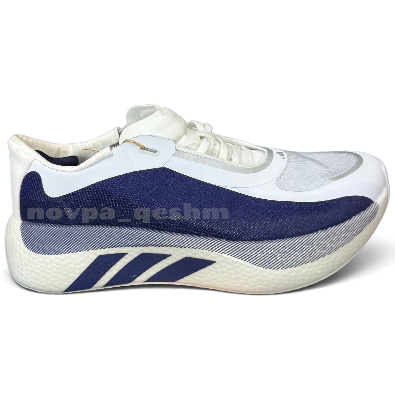 کفش کتونی مردانه آدیداس هایپر بوست ادج Adidas Hyperboost Edge Running Shoes سفید سرمه ای