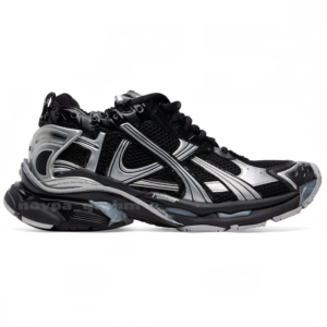 کفش کتونی مردانه بالنسیاگا رانر Balenciaga Runner Sneakers مشکی نقره ای