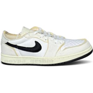 کفش کتونی مردانه نایک ایر جردن ۱ ای‌ایکس Nike Air Jordan 1 Retro Low OG EX کرم مشکی