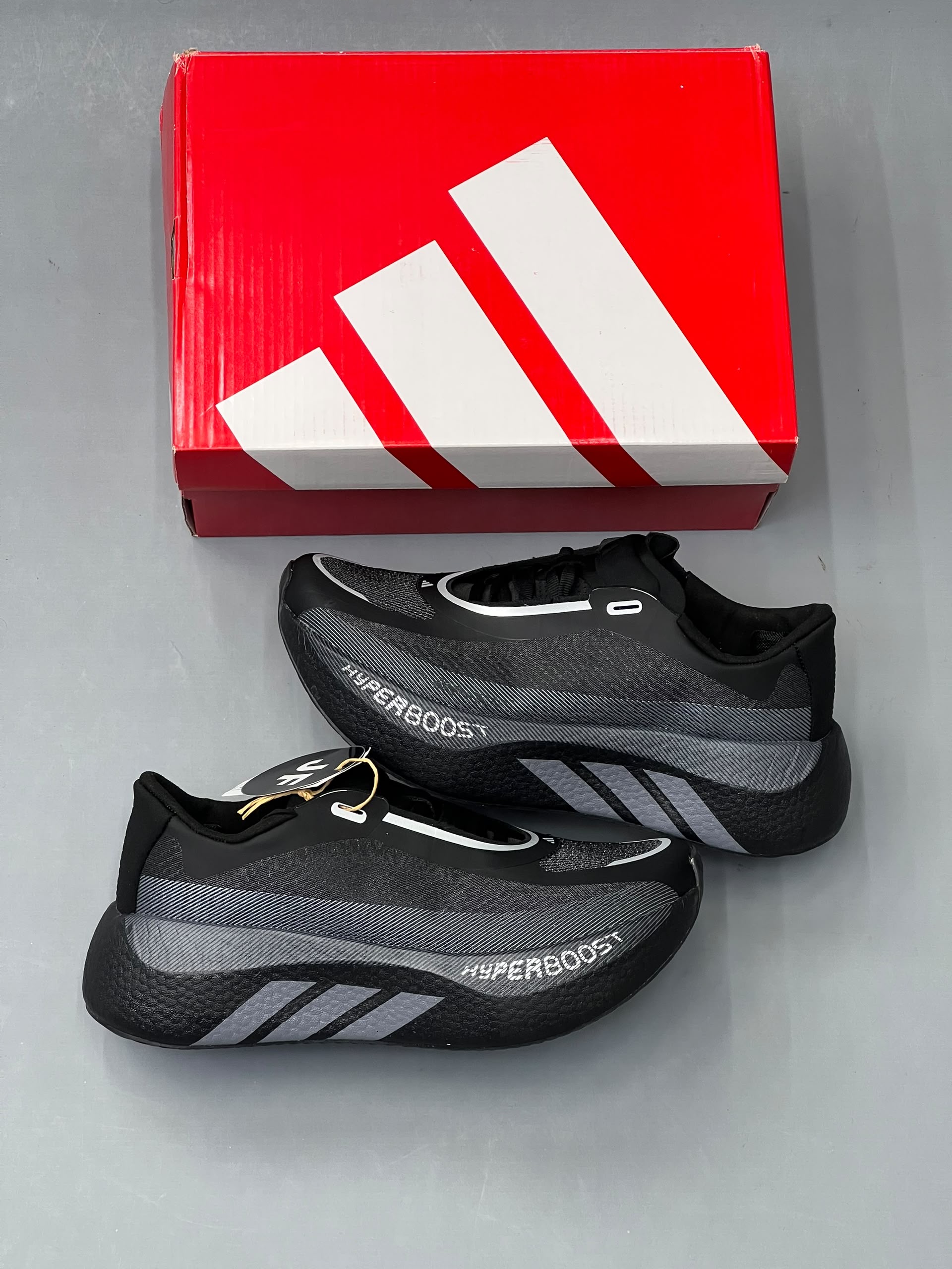 کفش کتونی مردانه آدیداس هایپر بوست ادج Adidas Hyperboost Edge Running Shoes تمام مشکی