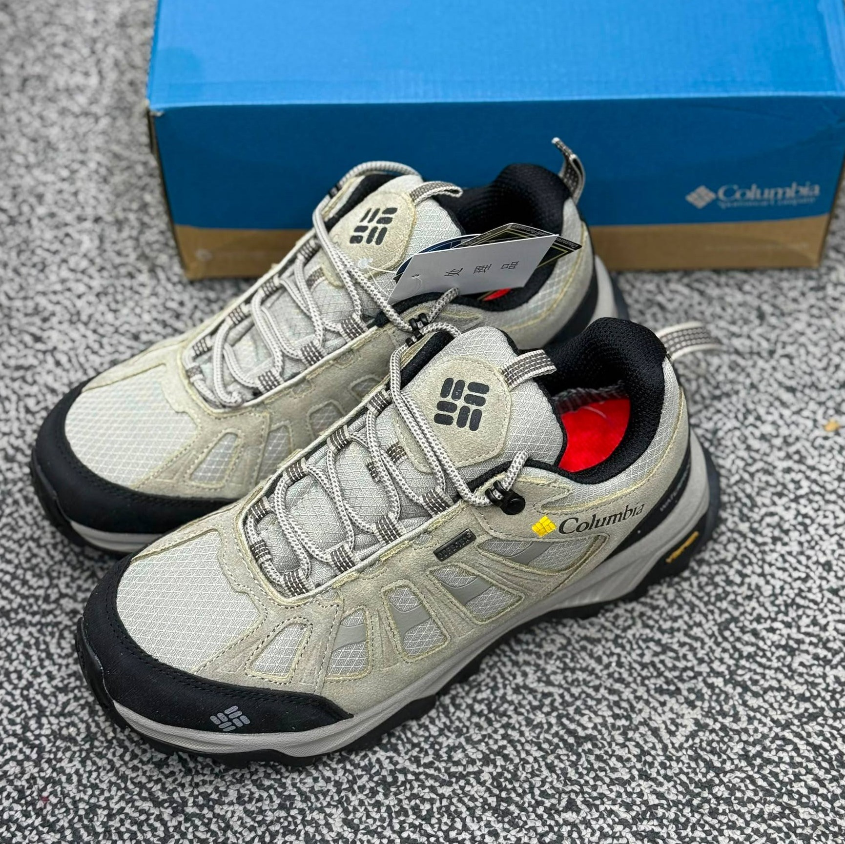 کفش کتونی کوهنوردی مردانه کلمبیا گورتکس ویبرام Columbia GORE-TEX Vibram Hiking Shoes طوسی