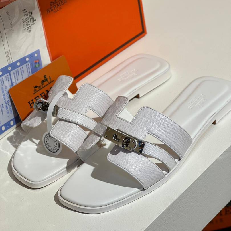 صندل زنانه هرمس کلی Hermès Kelly Sandals سفید