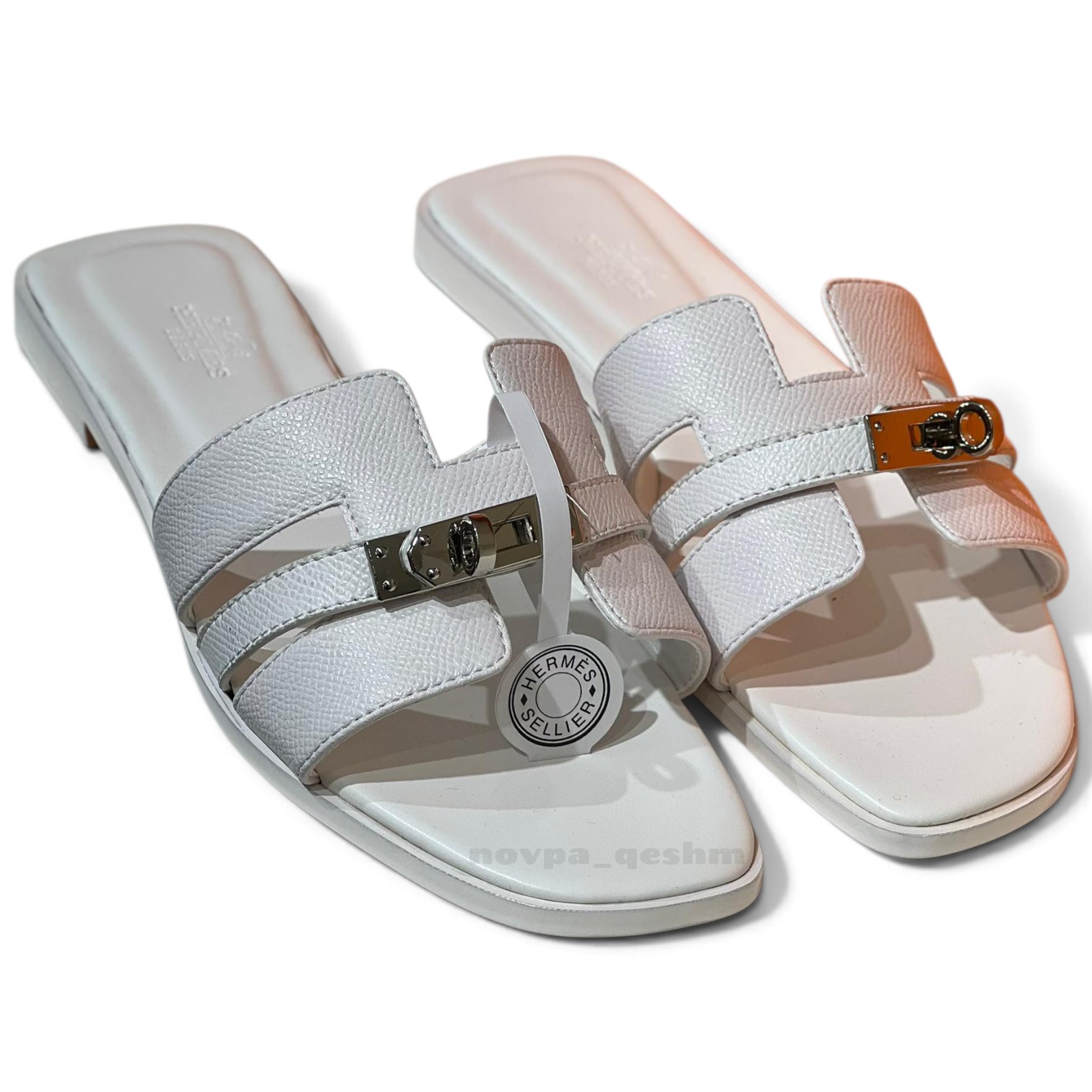 صندل زنانه هرمس کلی Hermès Kelly Sandals سفید