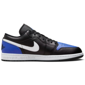 کفش کتونی زنانه و مردانه نایک ایر جردن 1 بلک رویال | NIKE AIR JORDAN 1 Low Black Royal Toe
