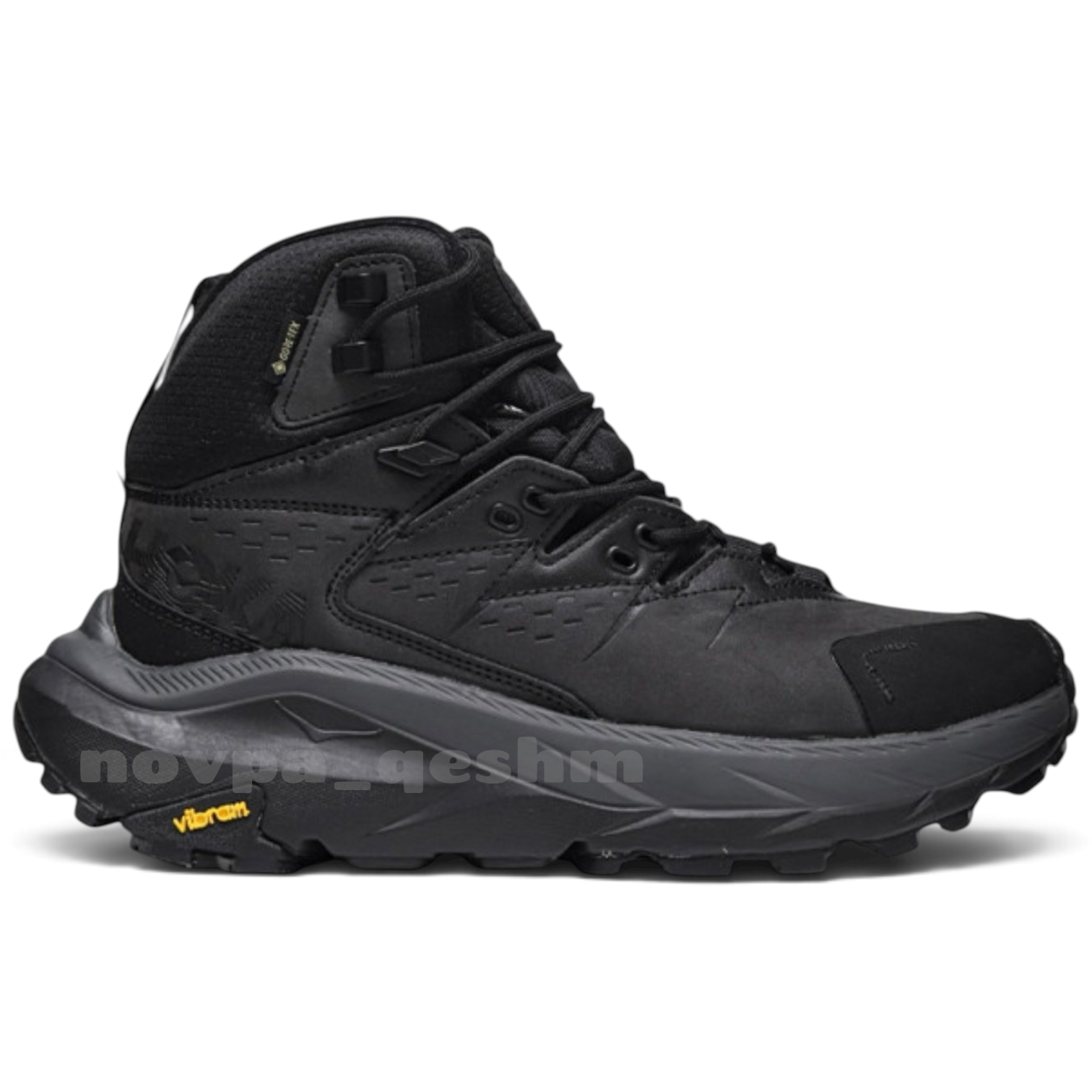 کفش کتونی ساقدار هوکا کاها 2 زیره ویبرام با رویه گورتکس ضدآب | HOKA Kaha 2 GTX GORE-TEX تمام مشکی