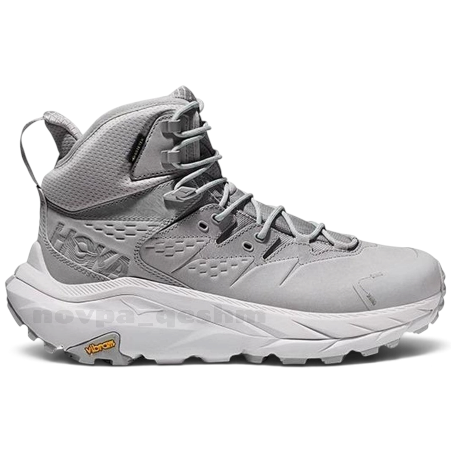 کفش کتونی ساقدار هوکا کاها 2 زیره ویبرام با رویه گورتکس ضدآب | HOKA Kaha 2 GTX GORE-TEX طوسی