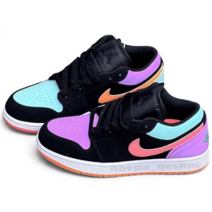 کفش کتونی نایک ایر جردن 1 لو لنگه به لنگه هالوین Nike Air Jordan 1 Low Mismatch